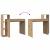 Birou cu raft stejar artizanal 100 x 40 x 90 cm Lemn compozit GartenMobel Dekor