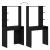 Birou cu raft Stejar negru 78.5 x 37 x 154.5 cm Lemn compozit GartenMobel Dekor