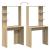 Birou cu raft Stejar sonoma 78.5 x 37 x 154.5 cm Lemn compozit GartenMobel Dekor