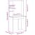 Birou cu raft Stejar sonoma 78.5 x 37 x 154.5 cm Lemn compozit GartenMobel Dekor