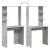 Birou cu raft Gri beton 78.5 x 37 x 154.5 cm Lemn compozit GartenMobel Dekor