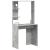 Birou cu raft Gri beton 78.5 x 37 x 154.5 cm Lemn compozit GartenMobel Dekor
