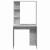 Birou cu raft Gri beton 78.5 x 37 x 154.5 cm Lemn compozit GartenMobel Dekor