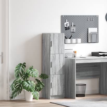 Highboard sonoma gri 31.5 x 32 x 124 cm Lemn compozit GartenMobel Dekor