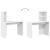 Birou cu raft cu depozitare Alb 102 x 50 x 124 cm Lemn compozit GartenMobel Dekor