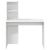 Birou cu raft cu depozitare Alb 102 x 50 x 124 cm Lemn compozit GartenMobel Dekor