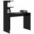 Birou cu raft Stejar negru 102 x 50 x 124 cm Lemn compozit GartenMobel Dekor
