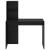 Birou cu raft Stejar negru 102 x 50 x 124 cm Lemn compozit GartenMobel Dekor