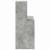 Birou cu raft Gri beton 102 x 50 x 124 cm Lemn compozit GartenMobel Dekor
