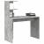 Birou cu raft Gri beton 102 x 50 x 124 cm Lemn compozit GartenMobel Dekor