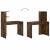 Birou cu raft Stejar afumat 102 x 50 x 124 cm Lemn compozit GartenMobel Dekor