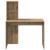 Birou cu raft stejar artizanal 102 x 50 x 124 cm Lemn compozit GartenMobel Dekor