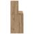 Birou cu raft stejar artizanal 102 x 50 x 124 cm Lemn compozit GartenMobel Dekor