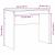 Birou Alb 90 x 40 x 76 cm Lemn compozit GartenMobel Dekor