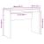 Birou Altele Stejar negru 100 x 40 x 76 cm Lemn compozit GartenMobel Dekor