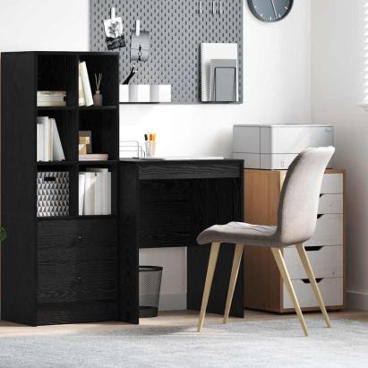Birou Stejar negru 60 x 50 x 76 cm Lemn compozit GartenMobel Dekor