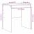 Birou sonoma gri 70 x 50 x 76 cm Lemn compozit GartenMobel Dekor