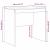Birou sonoma gri 80 x 50 x 76 cm Lemn compozit GartenMobel Dekor