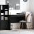 Birou Stejar negru 90 x 50 x 76 cm Lemn compozit GartenMobel Dekor