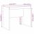 Birou Stejar negru 90 x 50 x 76 cm Lemn compozit GartenMobel Dekor