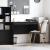 Birou Stejar negru 100 x 50 x 76 cm Lemn compozit GartenMobel Dekor