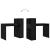 Birou cu raft Stejar negru 108 x 55 x 103.5 cm Lemn compozit GartenMobel Dekor
