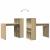 Birou cu raft Stejar sonoma 108 x 55 x 103.5 cm Lemn compozit GartenMobel Dekor