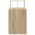 Birou cu raft Stejar sonoma 108 x 55 x 103.5 cm Lemn compozit GartenMobel Dekor