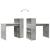 Birou cu raft Gri din beton 108 x 55 x 103.5 cm Lemn compozit GartenMobel Dekor