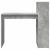 Birou cu raft Gri din beton 108 x 55 x 103.5 cm Lemn compozit GartenMobel Dekor