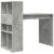 Birou cu raft Gri din beton 108 x 55 x 103.5 cm Lemn compozit GartenMobel Dekor