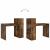 Birou cu raft Stejar afumat 108 x 55 x 103.5 cm Lemn compozit GartenMobel Dekor