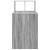 Birou cu raft Gri Sonoma 108 x 55 x 103.5 cm Lemn compozit GartenMobel Dekor