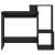 Birou cu raft Stejar Negru 106 x 40 x 88.5 cm Lemn compozit GartenMobel Dekor