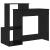 Birou cu raft Stejar Negru 106 x 40 x 88.5 cm Lemn compozit GartenMobel Dekor