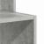 Birou cu raft Gri beton 106 x 40 x 88.5 cm Lemn compozit GartenMobel Dekor