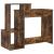 Birou cu raft Stejar afumat 106 x 40 x 88.5 cm Lemn compozit GartenMobel Dekor