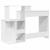 Birou cu depozitare Alb 120.5 x 44 x 88.5 cm Lemn compozit GartenMobel Dekor