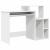 Birou cu depozitare Alb 120.5 x 44 x 88.5 cm Lemn compozit GartenMobel Dekor