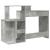 Birou cu depozitare cu raft Gri beton 120.5 x 44 x 88.5 cm GartenMobel Dekor