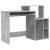 Birou cu depozitare cu raft Gri beton 120.5 x 44 x 88.5 cm GartenMobel Dekor