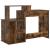 Birou cu depozitare cu raft Stejar afumat 120.5 x 44 x 88.5 cm GartenMobel Dekor