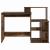 Birou cu depozitare cu raft Stejar afumat 120.5 x 44 x 88.5 cm GartenMobel Dekor