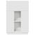 Birou cu raft cu ușă Alb 71.5 x 31.5 x 106.5 cm Lemn compozit GartenMobel Dekor