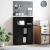 Birou cu raft Stejar Negru 71.5 x 31.5 x 106.5 cm Lemn compozit GartenMobel Dekor
