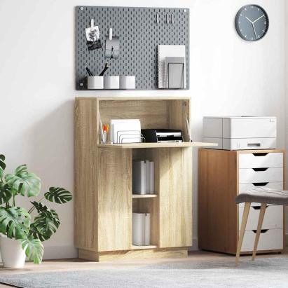 Birou cu ușă Stejar sonoma 71.5 x 31.5 x 106.5 cm Lemn compozit GartenMobel Dekor