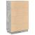 Birou cu raft cu ușă Gri 71.5 x 31.5 x 106.5 cm Lemn compozit GartenMobel Dekor