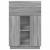 Birou cu raft cu ușă Gri 71.5 x 31.5 x 106.5 cm Lemn compozit GartenMobel Dekor