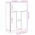 Birou stejar artizanal 71.5 x 31.5 x 106.5 cm Lemn compozit GartenMobel Dekor