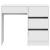Birou cu sertar cu raft Alb 90 x 37.5 x 75 cm Lemn compozit GartenMobel Dekor